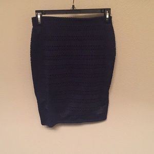 Old navy blue pencil skirt